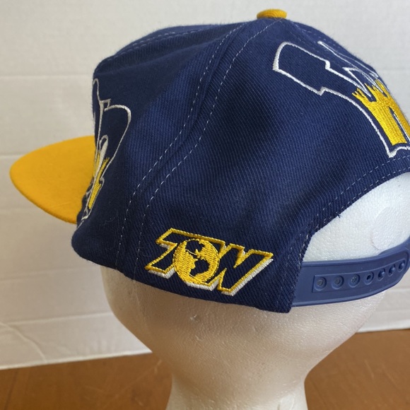 Vintage Michigan Wolverines NCAA Wool Blend Graffiti Snapback Hat by TOW - Picture 5 of 10